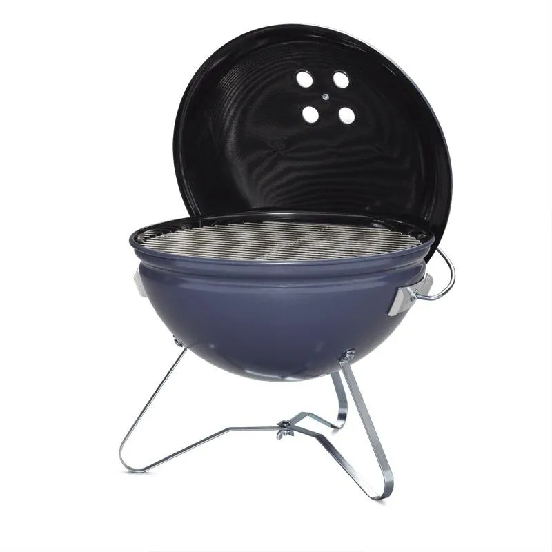 Weber 1126801 Smokey Joe Premium Charcoal Grill 14 - Slate Blue