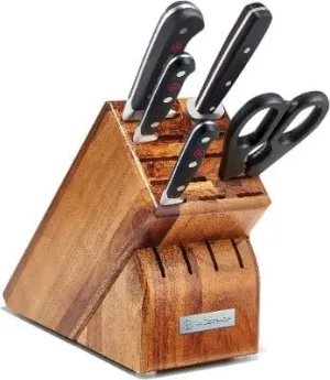 Wusthof Classic 6pc Block Set. Acacia