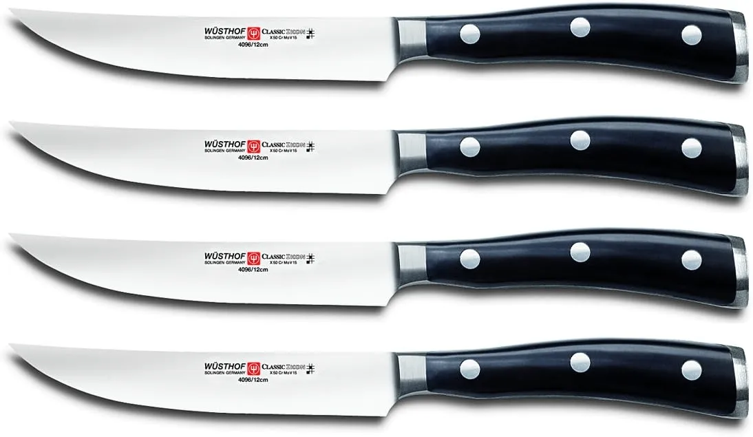 Wusthof Classic Ikon 4-Piece Steak Knife Set